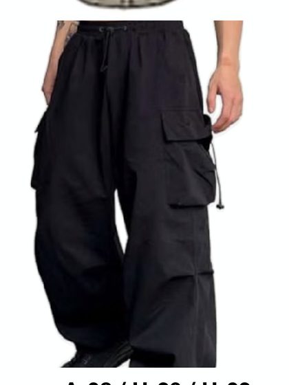 Pantalón cargo negro oversize